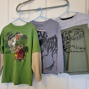 Bundle of 3 Dinsaur Shirts